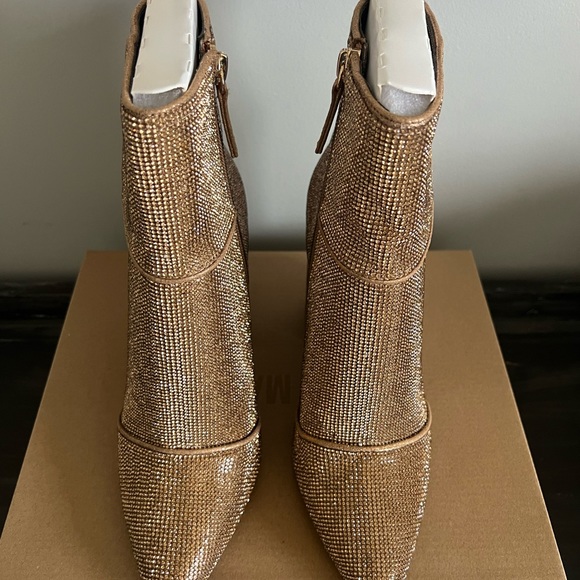 Steve Madden Nola Bronze Booties - Picture 2 of 4